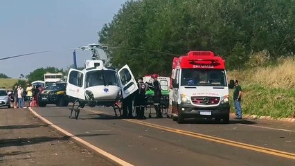 Vídeo mostra acidente entre Goioerê e Janiópolis
