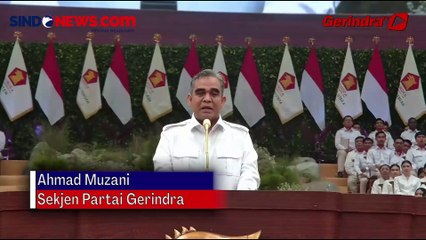 Teriakan Para Kader Gerindra untuk Jokowi Menggema di Rapimnas