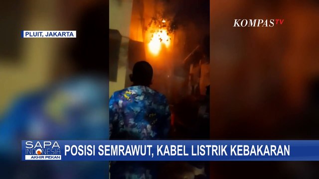Kabel yang Semrawut Kebakaran, Sebabkan Pemadaman Listrik di Penjaringan