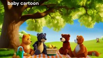 Teddy and his friend so bright cartoon nursery rhyme poem