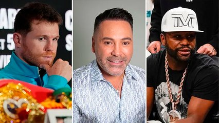 Óscar de la Hoya pide a Floyd Mayweather que deje de "avergonzarse" y de paso manda mensajito a Canelo