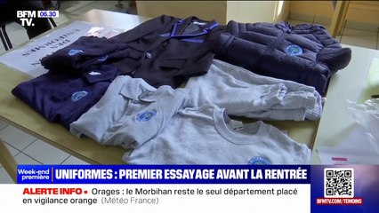 Uniformes: premier essayage pour ces élèves avant la rentrée