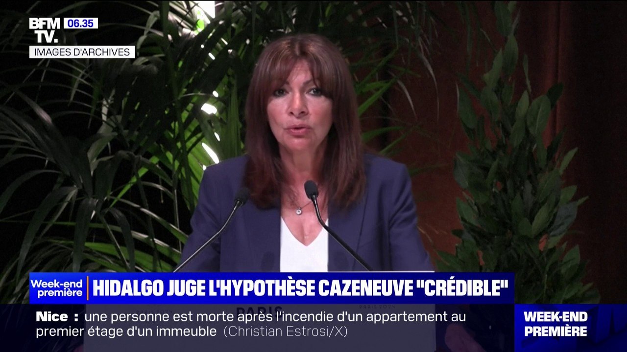 Anne Hidalgo juge l'hypothèse Bernard Cazeneuve à Matignon "crédible"