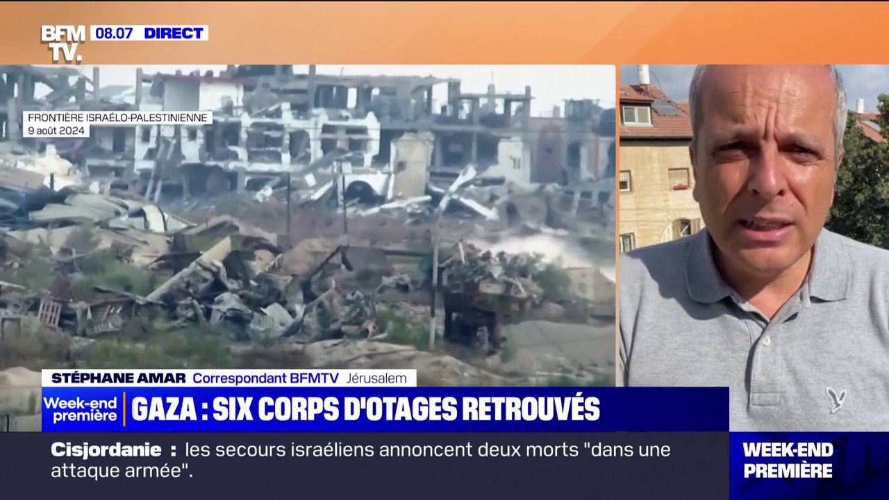 Bande de Gaza: les corps de six otages enlevés lors de l'attaque du Hamas le 7 octobre sur le sol israélien retrouvés