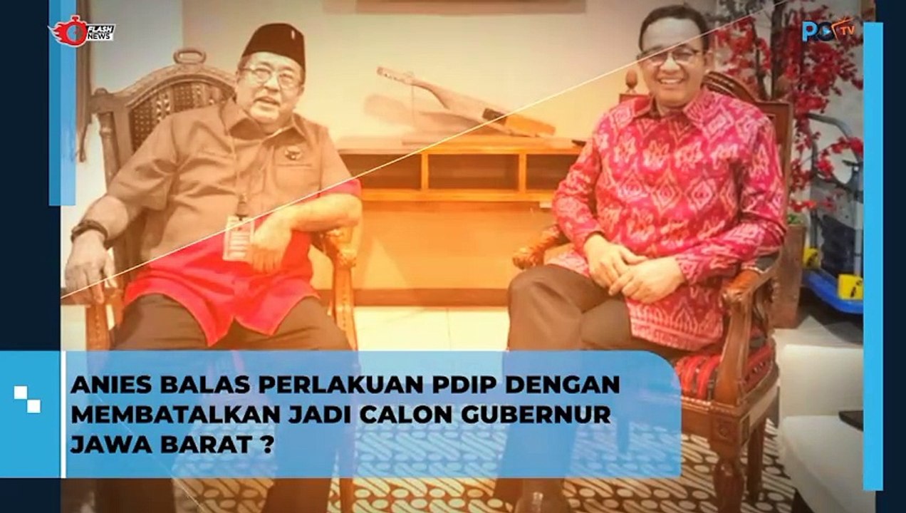 ANIES BALAS PERLAKUAN PDIP DENGAN MEMBATALKAN JADI CALON GUBERNUR JAWA BARAT ?