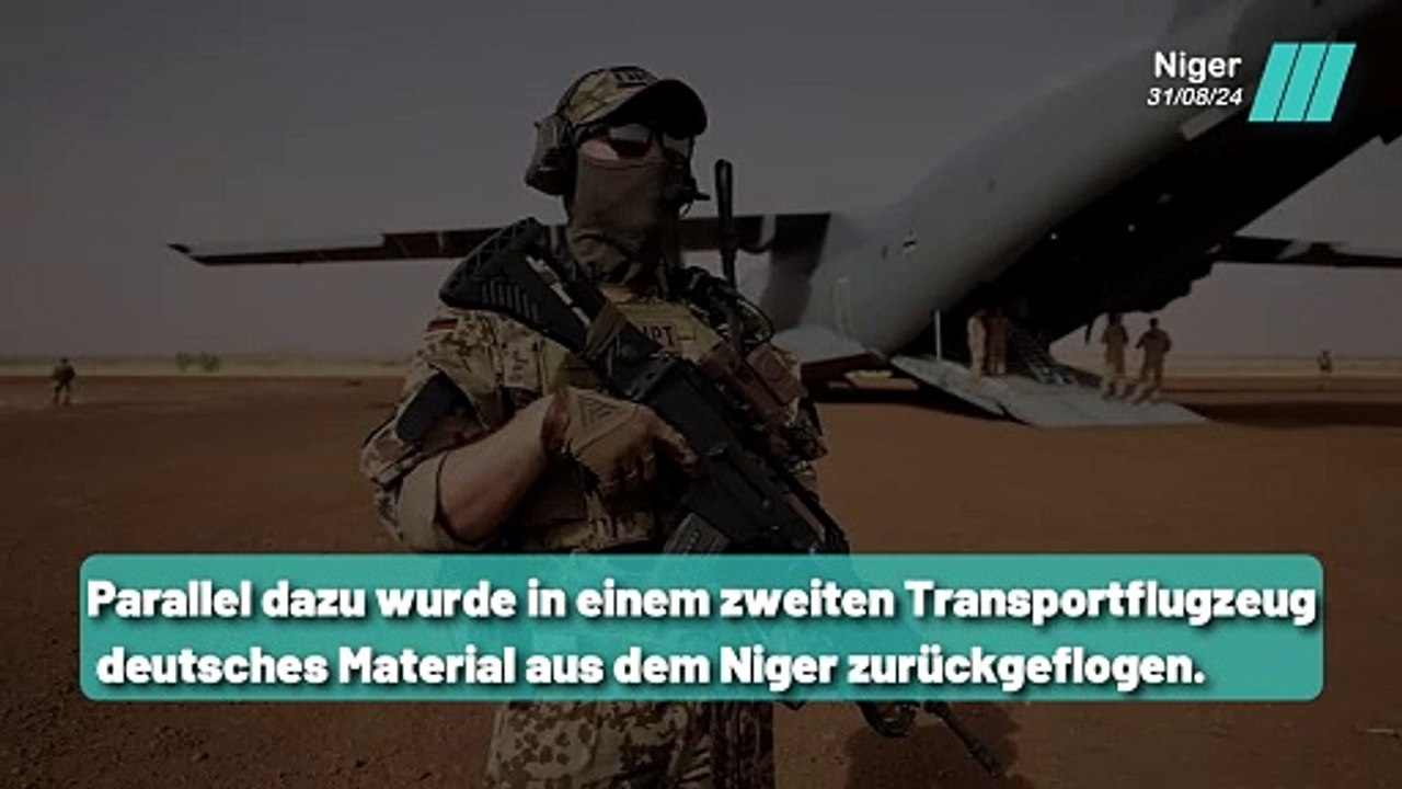 Die Bundeswehr verlässt den Niger nach 8 Jahren