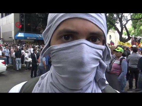 Así marchó el Frente Amplio a la OEA en Caracas (+CAPUCHAS)