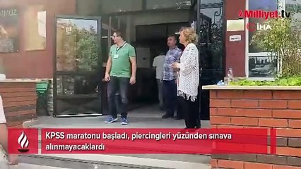 Koşarak geldikleri KPSS'ye saniyelerle yetiştiler