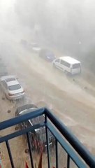 Tromba de agua en Medina de Rioseco