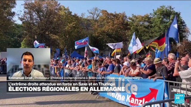 Le partie d'extrême droite AfD pressenti vainqueur dans deux élections régionales allemandes