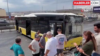 Esenyurt'ta İETT otobüsü kaza yaptı