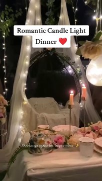 Romantic Candle Light Dinner ️