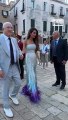 Amal Clooney arrive à la soirée Cartier à Venise