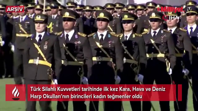 TSK tarihinde ilk! Harp okullarının birincileri kadın teğmenler oldu