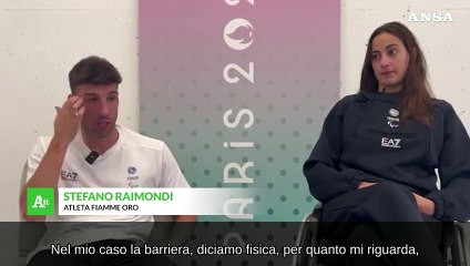 Скачать видео: Paralimpiadi, il messaggio contro le barriere di Stefano Raimondi e Giulia Terzi