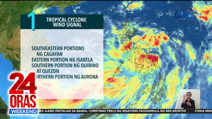 Bagyong Enteng, bahagyang lumakas habang nasa katubigan sa hilagang-silangan ng Northern Samar | 24 Oras Weekend
