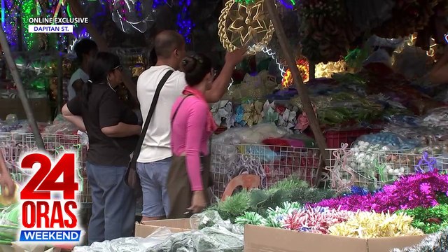 ONLINE EXCLUSIVE: Dapitan Street, dinarayo ng mga maagang namimili ng Christmas decor | 24 Oras Weekend