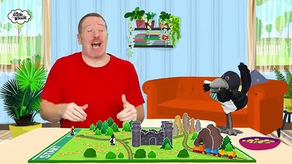 Surprise Game with Toys and More with Steve and Maggie _ Dinosaur Safari Story for Kids(360P)