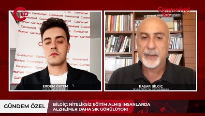 Türkiye'de Alzheimer artışı! Niteliksiz eğitim hastalığı tetikliyor! Türkiye Alzheimer Derneği Başkanı Başar Bilgiç, Cumhuriyet TV'de anlattı.