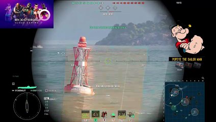 World of Warships USS Cachalot Popeye the sailor #Boosteroid #worldofwarships