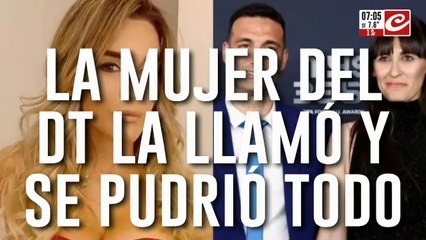 Fátima le tiró un "centro" a Scaloni: la mujer del DT la llamó y se pudrió todo