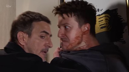 Corrie Ryan Connor Lashes Out at Carla/Peter Barlow Grabs Ryan 25th August 2023