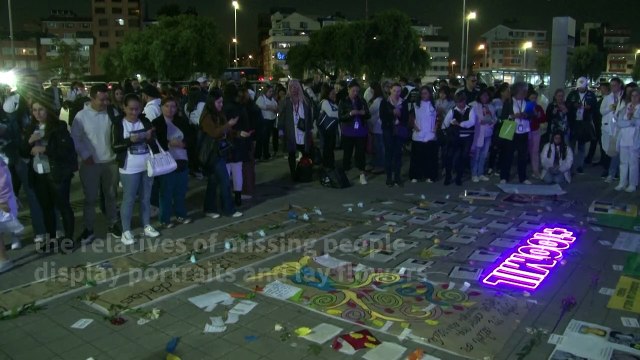 Relatives gather to mourn victims of enforced disappearances in Colombia