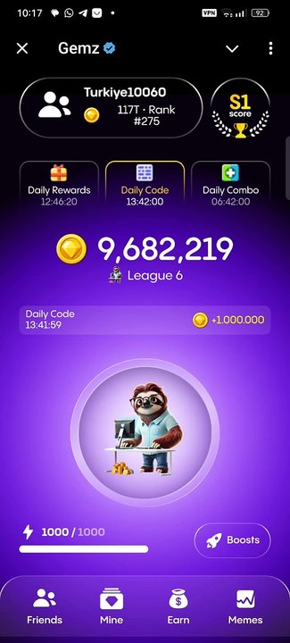 Gemz Daily Code 01 September 24  #cryptocurrency #gemz #freecoins #airdrop #dailycombo #dailycode