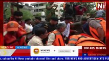 AP #flood | #Vijayawada |CM N #chandrababu Naidu visits the flood-affected areas | Rain |Alert