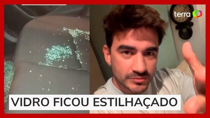 Ex-BBB Gui Napolitano é assaltado e tem janela de carro quebrada em SP: 'Estamos expostos'