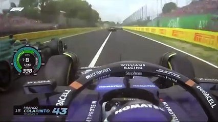 El roce entre Franco Colapinto y Kevin Magnussen en el GP de Italia