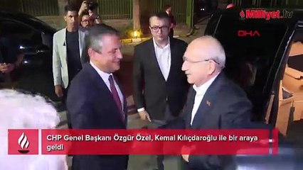 CHP lideri Özel, Kılıçdaroğlu ile yemekte bir araya geldi