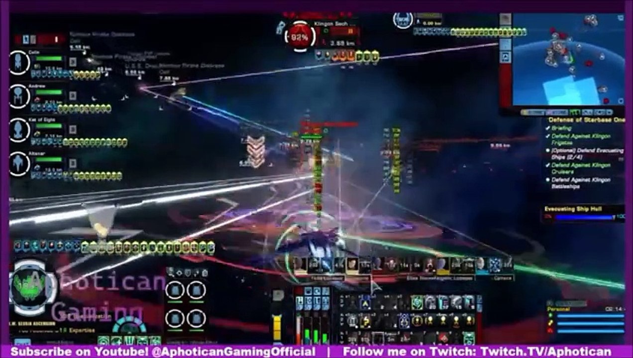 Star Trek Voyager Intro - Space Laser Light Show #22 _ Star Trek Online(Speedversión)