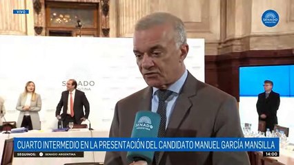 Senador por Misiones Carlos Arce (Frente de la Concordia) opina sobre la postulación de Manuel García Mansilla para la Corte