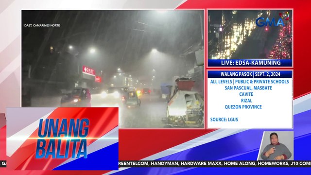 Magdamagang ulan, nagdulot ng baha sa iba't ibang lugar sa Bicol Region | Unang Balita