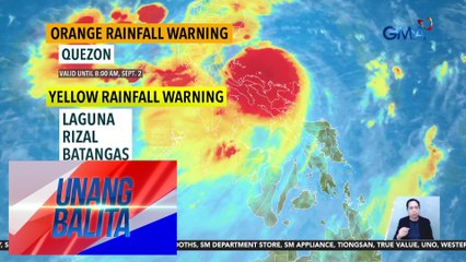 Bagyong #EntengPH, bahagyang lumakas - Weather update today as of 6:22 a.m. (September 2, 2024) | Unang Balita
