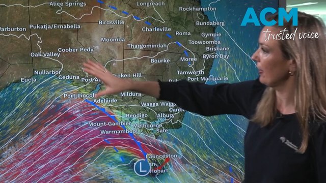 Damaging winds hitting Tasmania, South Australia, Victoria, NSW