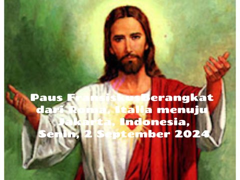 Penampakan Keberangkatan Paus Fransiskus Lambaikan Tangan dari Pesawat yang Menerbangkannya dari Roma, Italia ke Jakarta, Indonesia, Senin pagi, 2 September 2024, Dalam Rangkaian Kunjungan Pastoral ke Asia dan Oceania, 2 - 13 September 2024