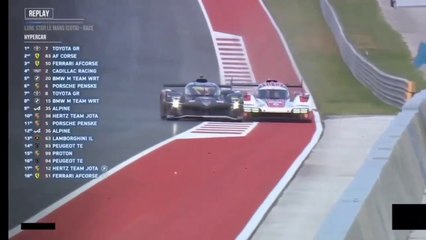 WEC 2024 6H Cota Race Buemi Vs Estre Puncture