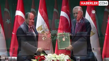 Beştepe'de Erdoğan-Sisi zirvesi! 2 ülke arasında 17 anlaşma imzalandı