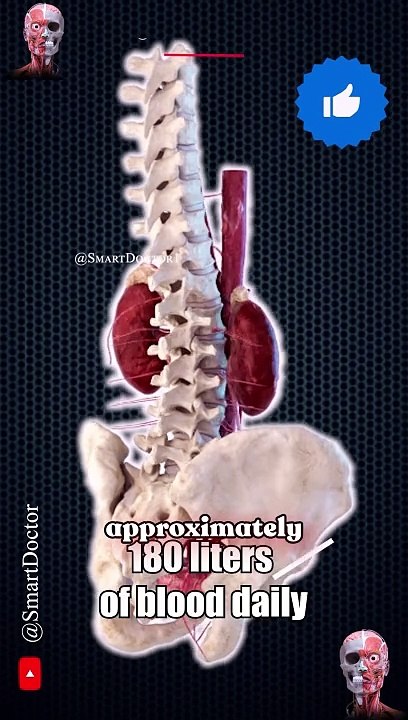 How Much Blood Do Your Kidneys Filter Daily? . . . . #kidney #kidneydisease #kidneyhealth #kidneyfailure #kidneystone  #delivery #birthday #pregnancy #pregnant #hymenoptera   #kidneys #anatomy  #nephron  #doctor #body #smartdoctor #surgery #medicine  #res