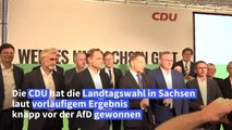 Vorläufiges Ergebnis: CDU gewinnt Wahl in Sachsen knapp vor AfD