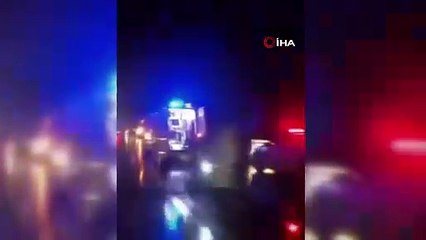 Polisleri taşıyan midibüs şarampole uçtu: Çok sayıda yaralı var