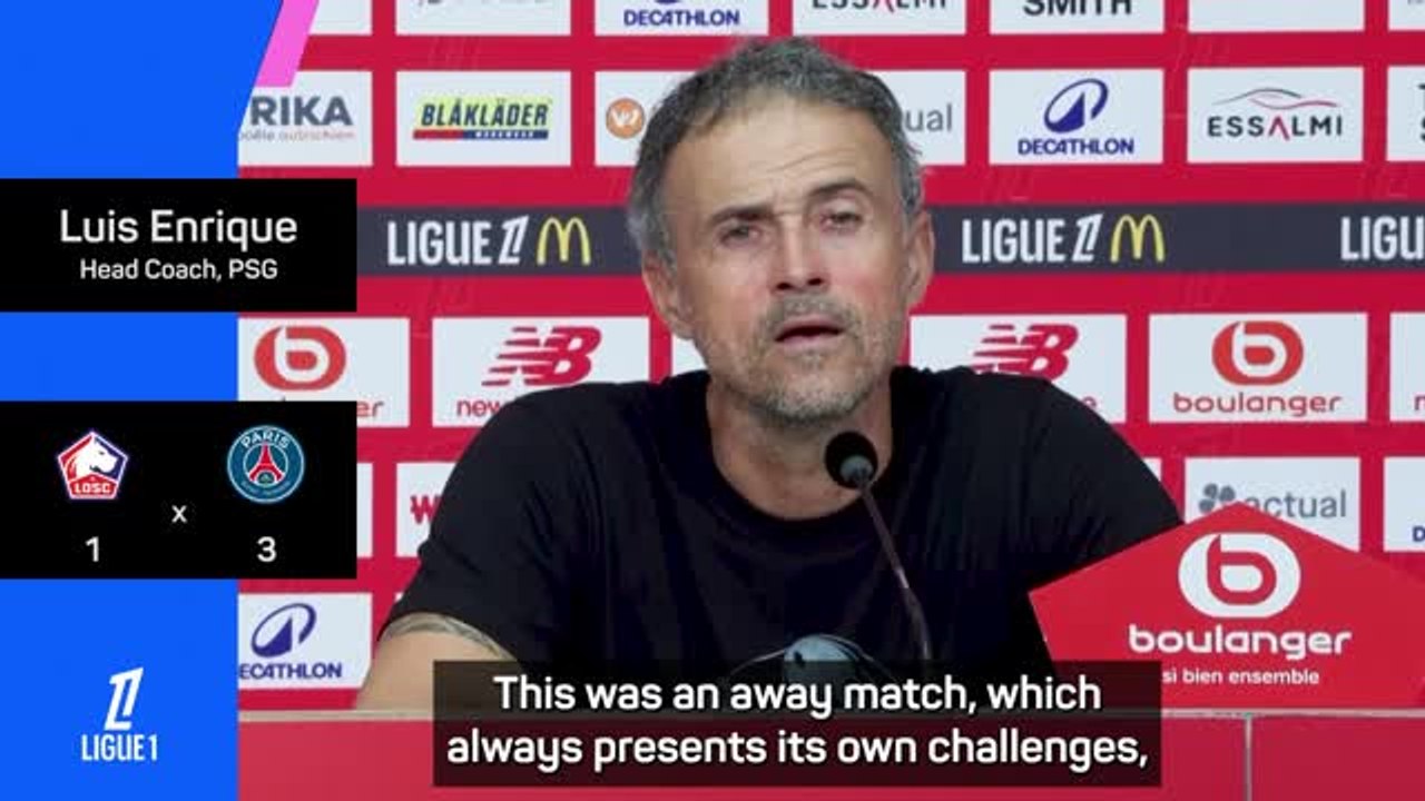 PSG players still not in peak condition despite excellent start - Enrique