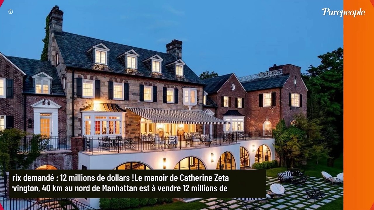 MAISON DE STARS Catherine Zeta-Jones et Michael Douglas vendent leur manoir de 1000m2 : l'intérieur très clair est somptueux