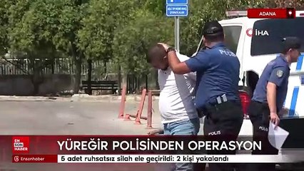 Yüreğir polisinden silah operasyonu: 2 kişi yakalandı