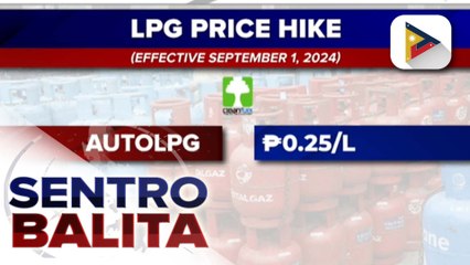 Taas-presyo sa LPG, sumalubong ngayong Setyembre