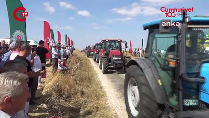 Edirne’de çiftçiler traktörleriyle eylem yaptı