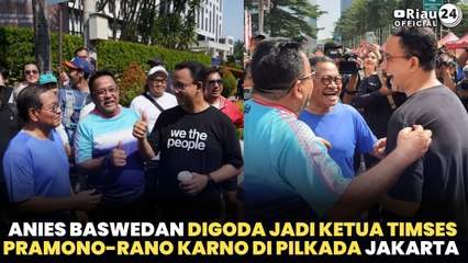 Anies Baswedan Digoda Jadi Ketua Timses Pramono-Rano Karno di Pilkada Jakarta
