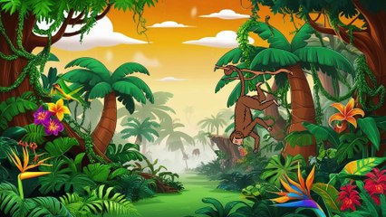 Meet the Monkey and His Forest Friends | Animated Cartoon for Kids